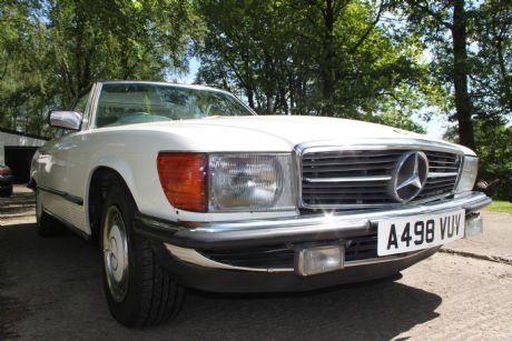 A new car added to the fleet at Caledonian Classics in Scotland, the Mercesdes 280SL